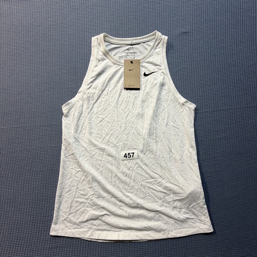 Nike Dri-fit Training Tank Top Women Sz S White Brand New‎